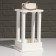 Kashpo Wooden "Lantern", PEAL ROOKE, White, 16 × 16 × 30 cm