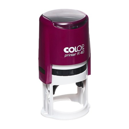 Equipment for round printing automatic Colop Printer R40, diameter 41.5 mm, with a lid, a violet housing-6
