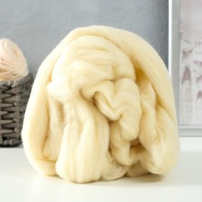 Fasting wool 100% half -toned wool 50 g (001 harsh)