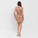 Women's dress Mist, size 48, beige color