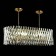 Suspension lamp ST LUCE. SL1170.303.12. Fabio. 12x40 W, E14, 100x35x29 cm, brass color