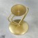 Glamur candlestick Metal for one candle, 9x10.2 cm, gold