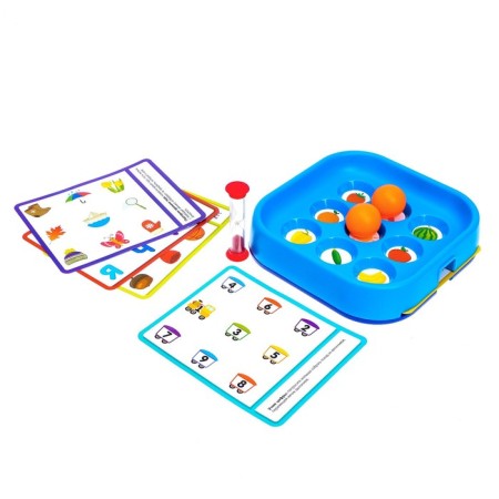Developing “Blue on the ball”, game base, balls, cards set-1