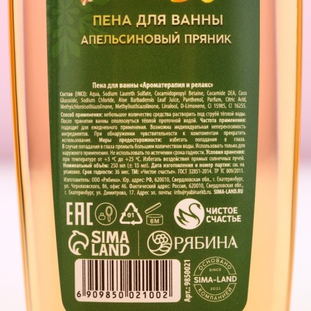 Bath foam “Conde and comfort!”, Aroma Orange gingerbread, 250 ml, pure happiness-3