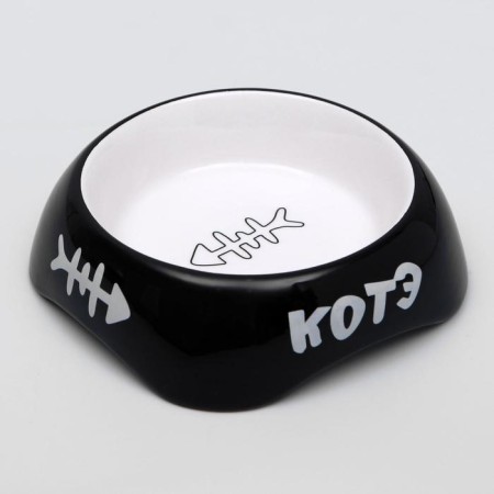 Ceramic bowl "Kote" 200 ml 13 x 4.5 cm, black-1