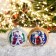 New Year's ball "Santa Claus Walking" mix D-8 cm, mix