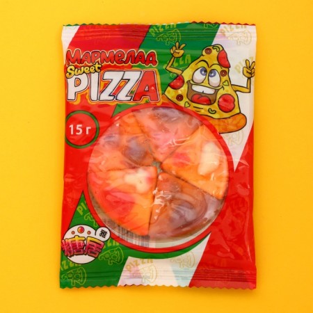 Chewing marmalade "Sweet Pizza", 15 g