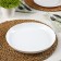 Plate flat Precious, d = 25 cm, white color