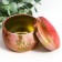 Casket Metal Round "Colored Marble with Golden Cracks" MIX 5x7x7 cm