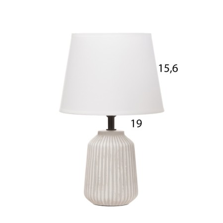 Table lamp "Lines" 1x40W E14 white/gray 20x20x32cm-5