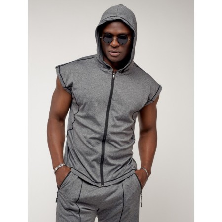 Male tracksuit, size 50-52, gray color-11