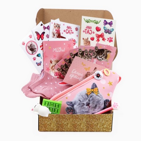 Подарочный набор для девочки с сумкой Easy box «Котята»-2