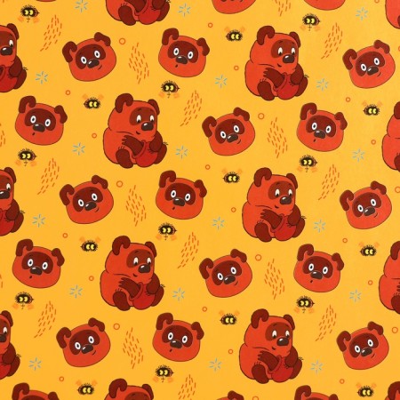 Packaging paper, 70x100 cm, Winnie the Pooh, Soyuzmultfilm-4