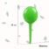 Auto -polywave for indoor plants, 380 ml, green, 2 pcs., Plastic, height 28 cm, Greengo