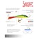 Balancir Lucky John Fin 3 + tee, 4 cm, 26rt blister color
