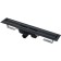 The drainage groove Alcadrain Apz1black-550, with rapids, 550 mm, black matte