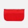 Cosmetic bag-organizer on zippers, red color