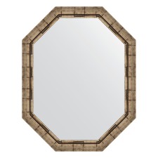 Mirror in the baguette frame, silver bamboo 73 mm 73x93 cm