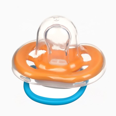 Set: nipple - a dummy with a “turtle” holder, anatomical +6 months, yellow color-7