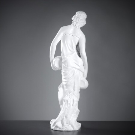 Figure "Girl with two jugs" White, 32x43x116cm-2