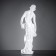 Figure "Girl with two jugs" White, 32x43x116cm