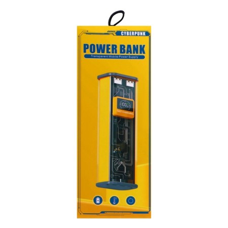 External battery CRR-29, 20,000 mAh, 2USB, 3A, display, fast charging, gray-9