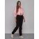 Sports female trousers, size 46, black color