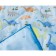Children's set with blanket "Dinosaurus", size 160x220 cm, 160x230 cm, 50x70 cm, blue color