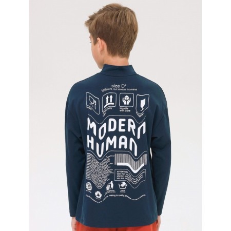 Turtleneck for a boy Pelican, height 116 cm, dark blue color-7