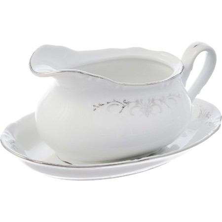 Constance sauce, decor “Gray ornament, platinum layout”, 400 ml