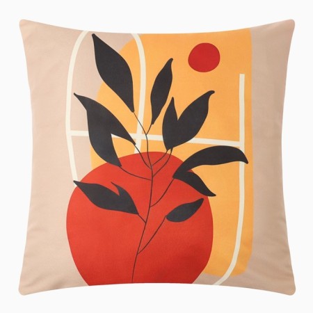 Decorative pillowcase Eteltropical Night 45 x 45 cm, polyester, velor