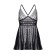 Baby-dollar combination with a cut in front of Erolata Nataliya, black (50-52)