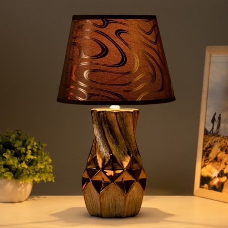 E14 40W chocolate 22.5x22.5x38cm RISALUX desktop lamp E14-1