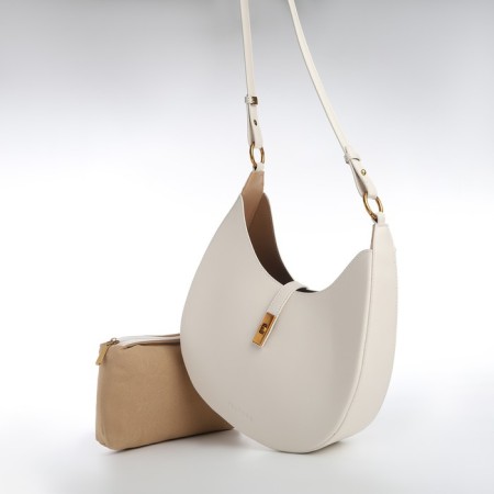 Female bag Textura, cosmetic bag, medium size, dairy color-8