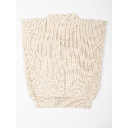 Vest for girls Knit, height 140 cm, milk color-13