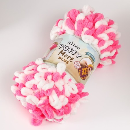 Yarn "Puffy More Plus" 100 % micropoliester 11m/250g (8012)-1