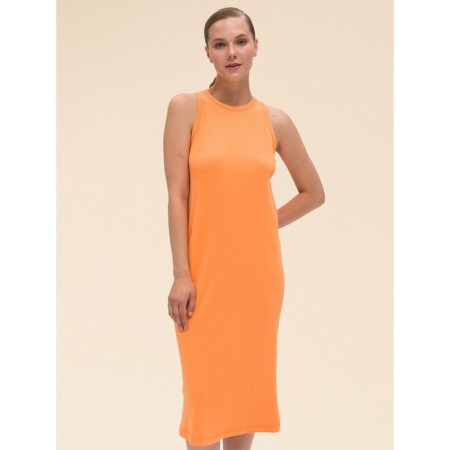 Women's dress, size 42, orange color-2