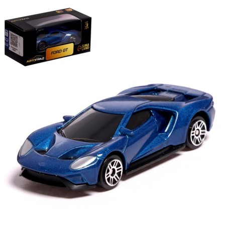 Metal machine Ford GT, 1:64, blue color