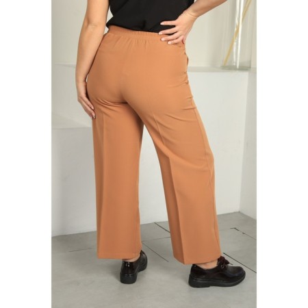 Female trousers, size 46, brown color-3