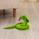 Soft toy "Cobra", 15 cm, green color