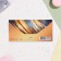 Money envelope "With the best wishes!" Golden stripes, 17 x 8 cm