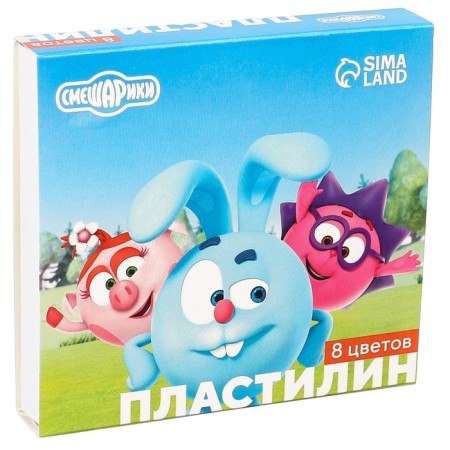 Plasticine 8 colors 120 g "Smeshariki"-1
