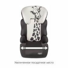 Автокресло детское Siger «Смарт», группа 2/3, 15-36 кг, 3-12 лет, серо-бежевый жираф