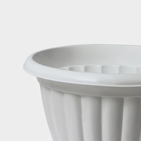 Street Kashpo on the leg is high "jasmine", 12 l, white color-1