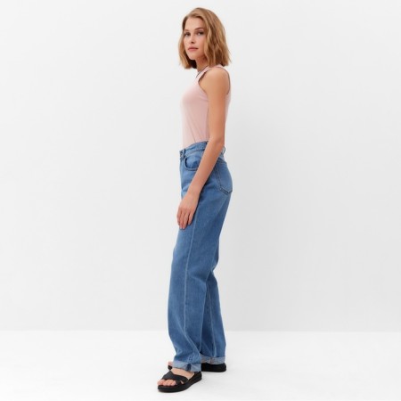 Pants women's jeans minku Selvedge Denim Blue color, rr 48-7