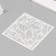 Plastic stencil "leaves" 15x15 cm
