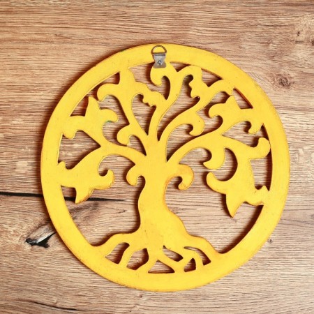 Panel wall "Tree of life" wood, glass 30 cm-2