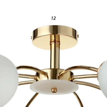 Ninel chandelier 8x60W E27 gold 65x65x22cm.-5