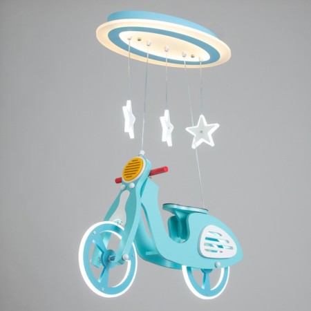 Motocycle chandelier LED 54W 4000k Blue 57x23x68 cm Bayerlux-1