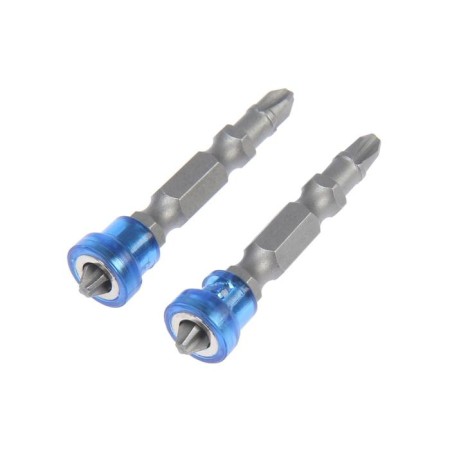 Bits double-sided tundra, steel S2, round magnesite limiter, PH2 x 50 mm, 2 pcs.